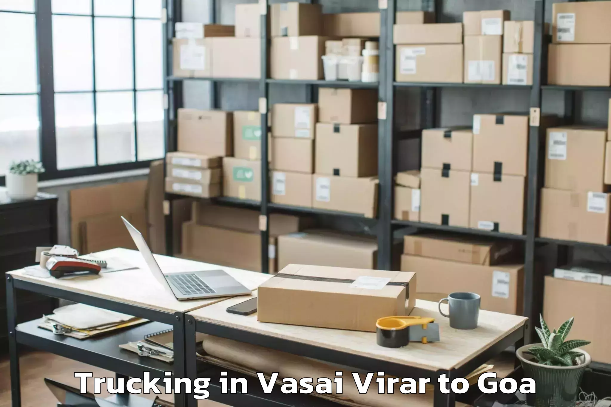 Affordable Vasai Virar to Valpoi Trucking